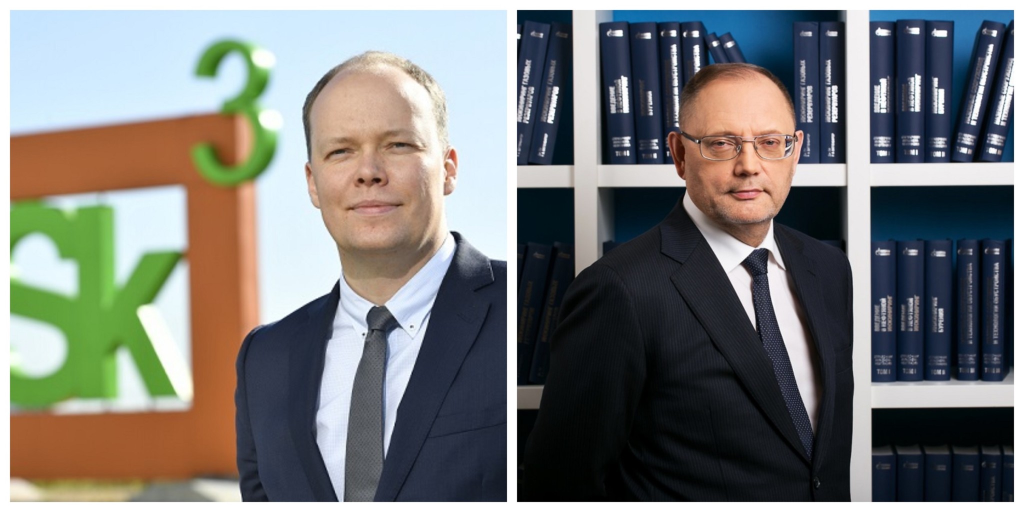 From left, Professor Andrei Osiptsov and Professor Mars Khasan. Photos: Skoltech, Gazprom Neft.