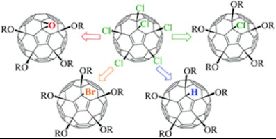 Figure 1: Four groups of functional C-O derivatives of fullerene (C60) synthesized from C60Cl6